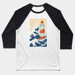 Big Wave vs. tower Baseball T-Shirt